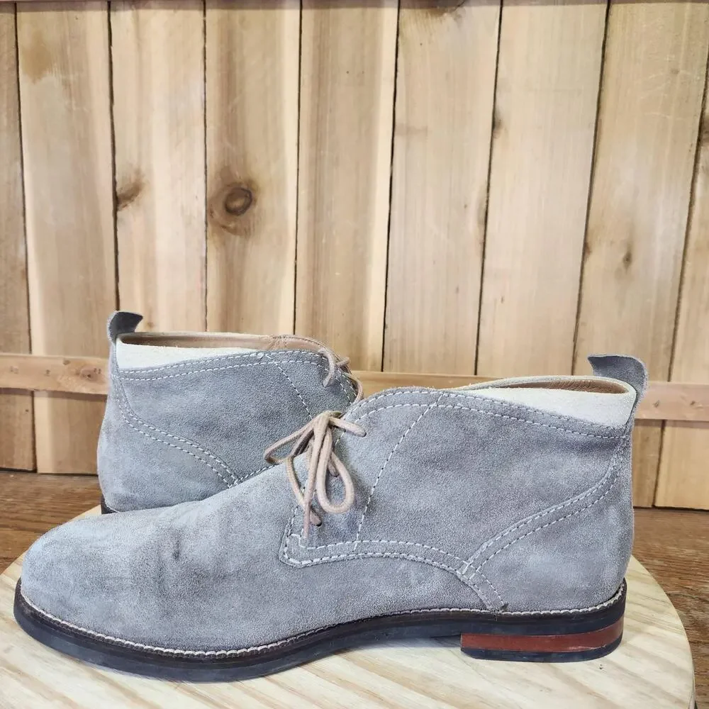 Cole Haan Ogden Stitch Chukka Boots Mens 10.5 M Gray Suede Ankle Casual